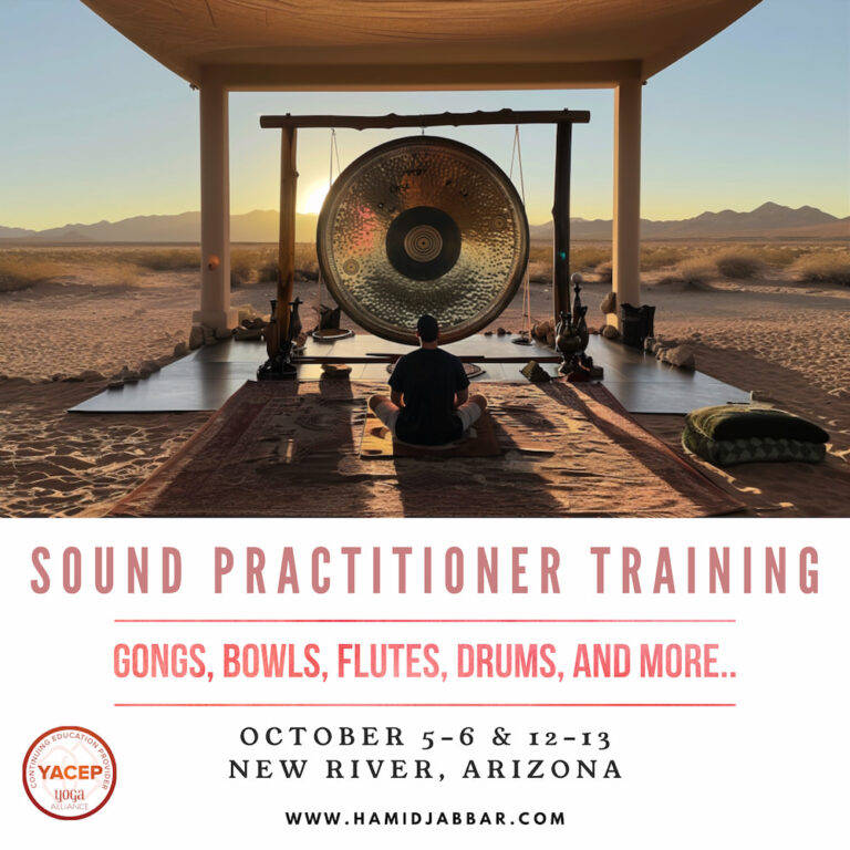 Flier for Sound Practitioner Training, October 5, 6, 12 and 13 in New River, Arizona
