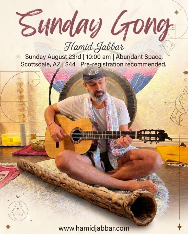 Flier for the Sunday Gong gathering